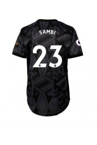 Fotbalové Dres Arsenal Albert Sambi Lokonga #23 Dámské Venkovní Oblečení 2022-23 Krátký Rukáv